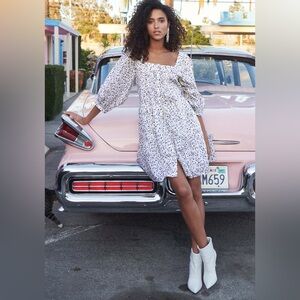 •Rails Pippa Floral White Dress Watercolor Buds
